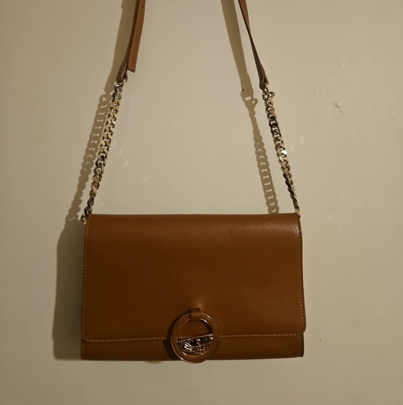 Versace Authentic M Clutch with Chain and Leather Strap - Tan - Picture 1 of 13